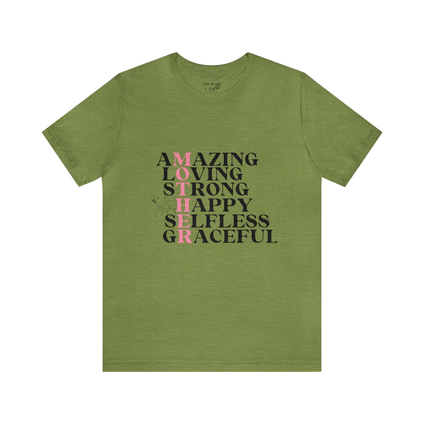 Amazing Mother Acrostic Tee Shirt