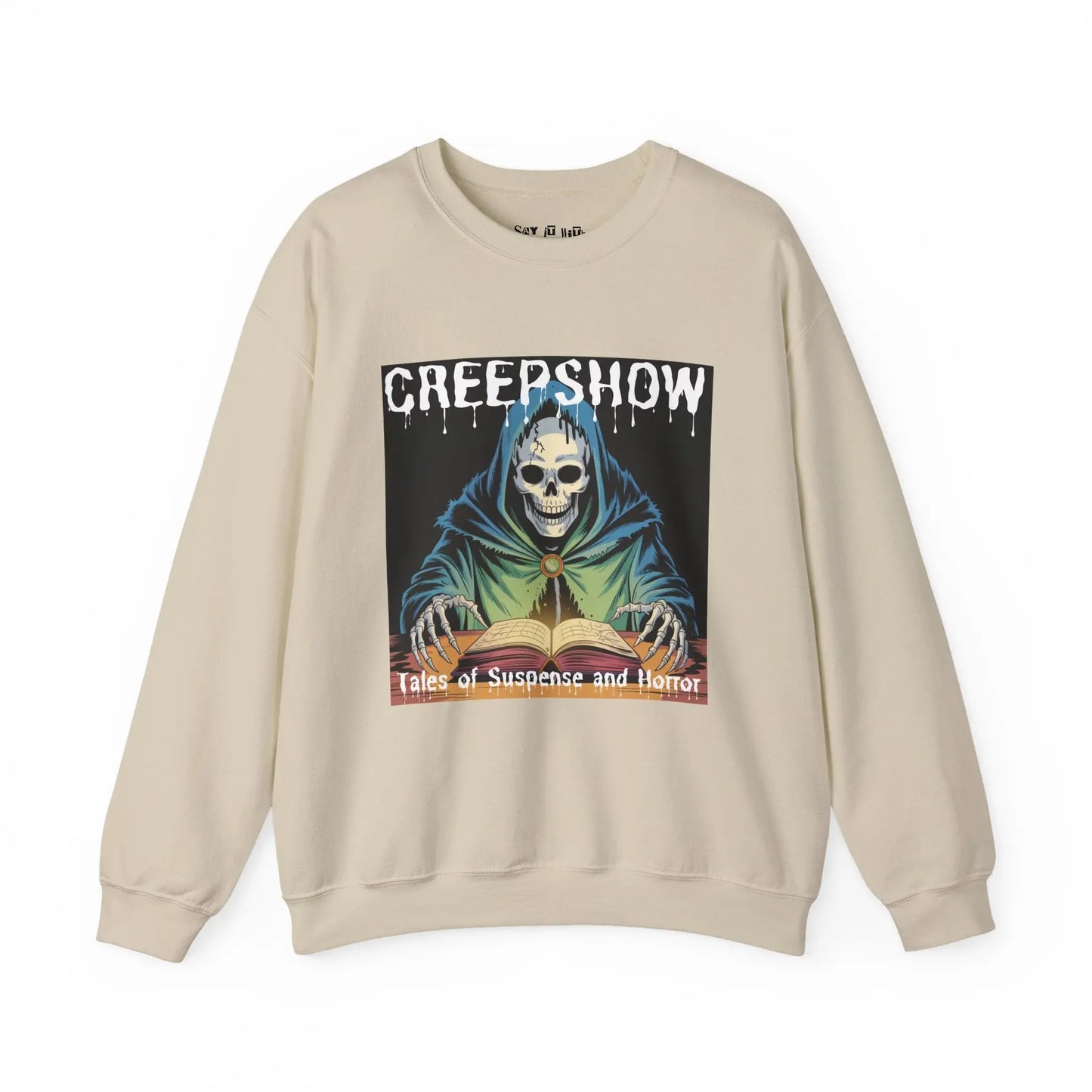 Creepshow Horror Sweatshirt – Tales of Suspense & Horror Graphic, Unisex Pullover Printify