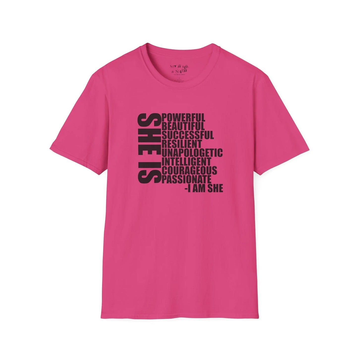 She Is Powerful Tee Shirt Printify