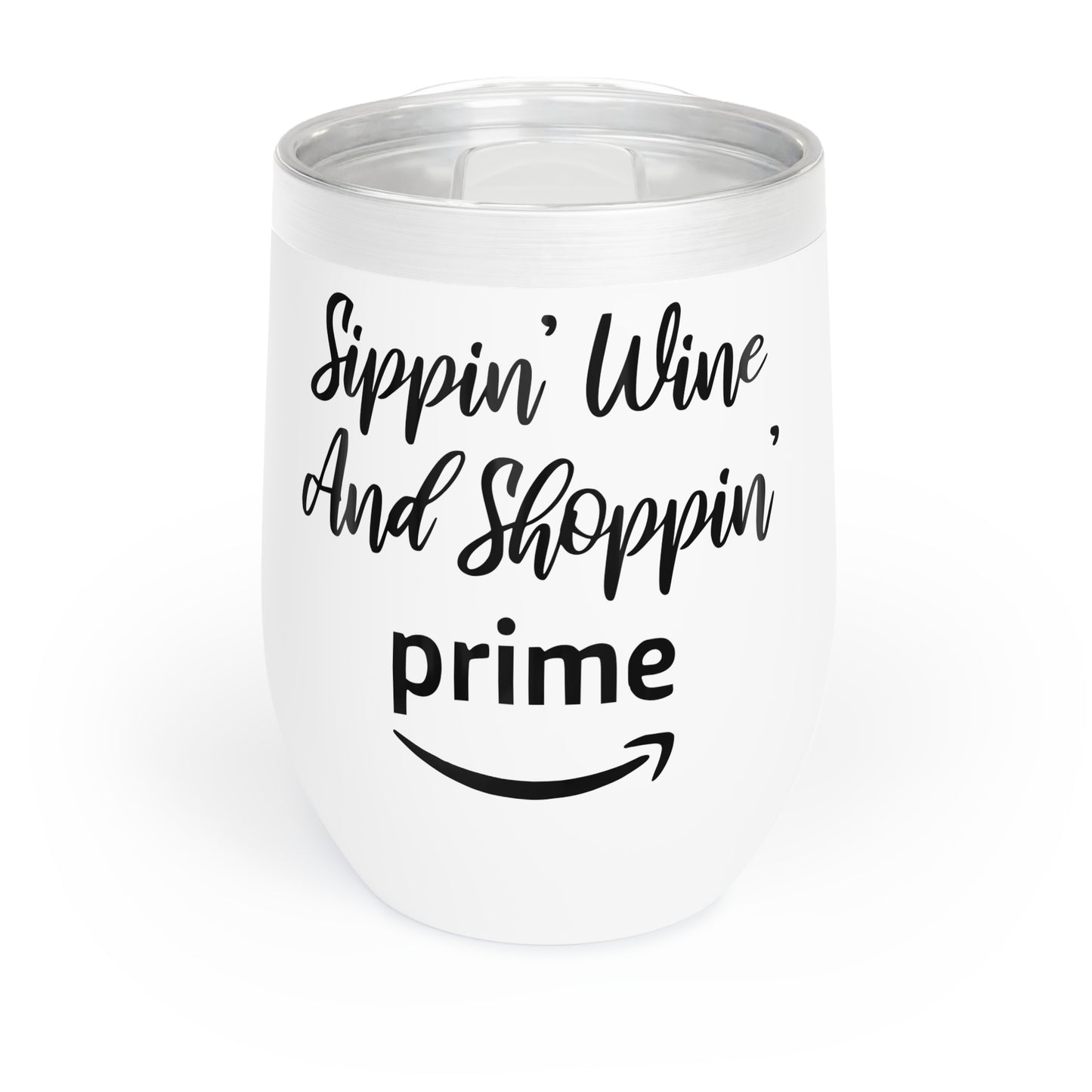 Sippin Wine & Watching Prime Stemless Wine Tumbler, Wine Lover Gift