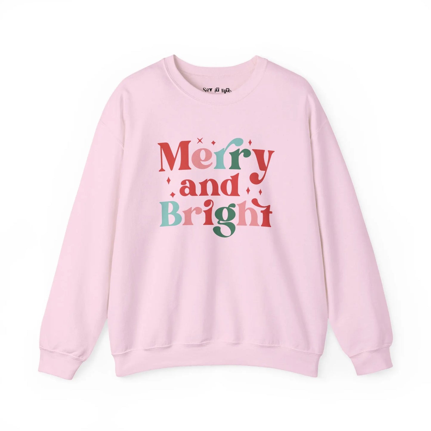 Merry and Bright Christmas Sweatshirt Printify