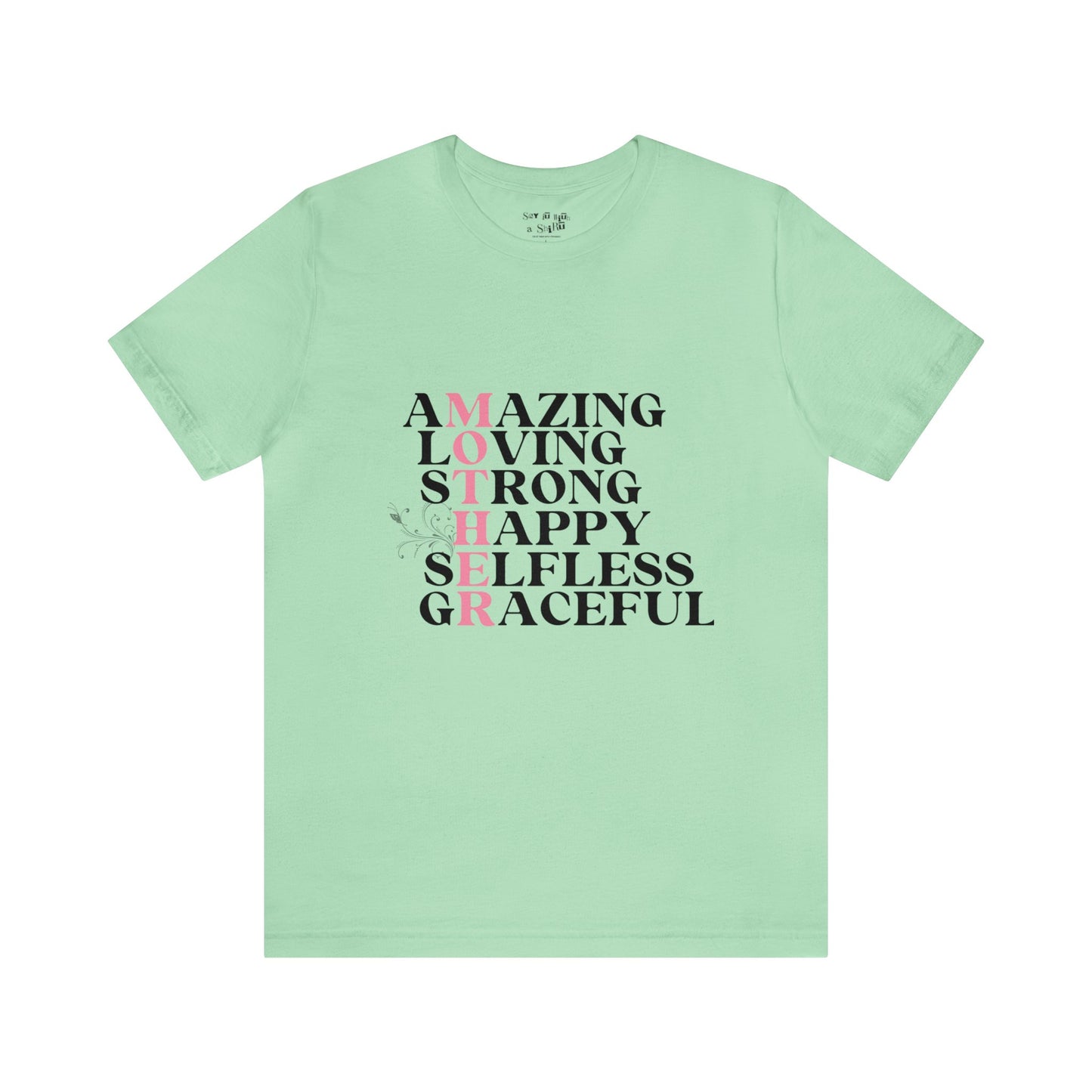 Amazing Mother Acrostic Tee Shirt