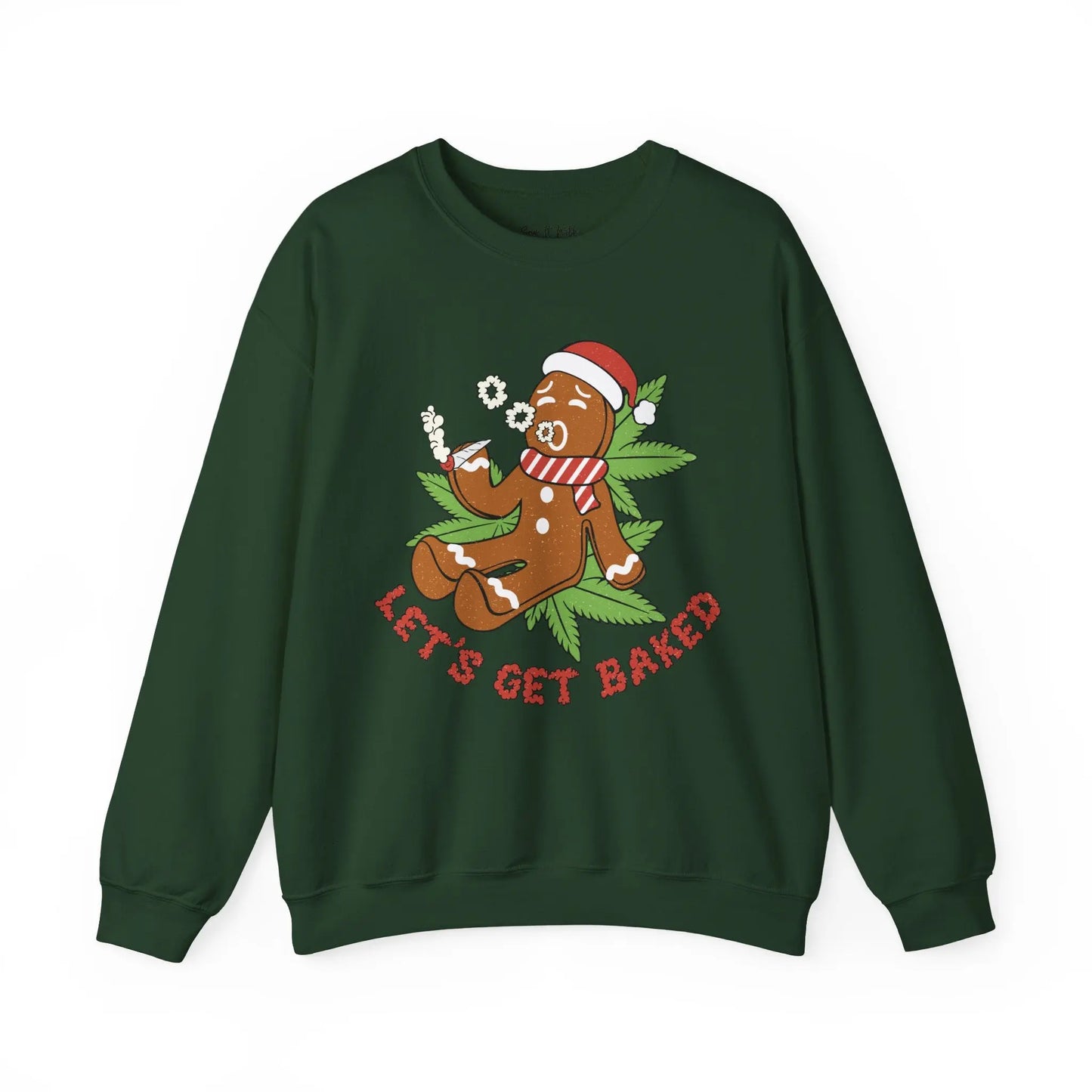 Let’s Get Baked Gingerbread Christmas Sweatshirt Printify