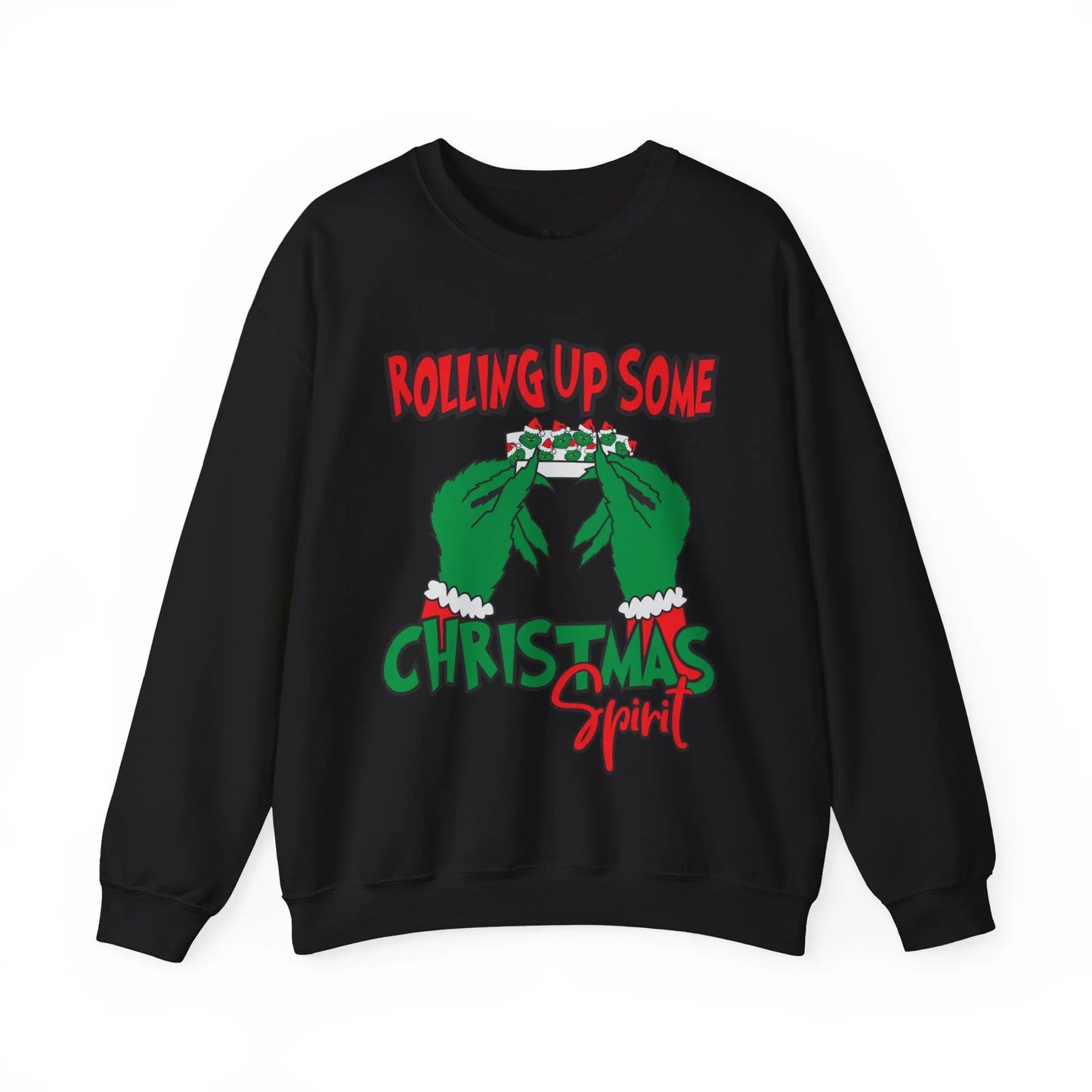 Rolling Up Some Christmas Spirit Sweatshirt Printify