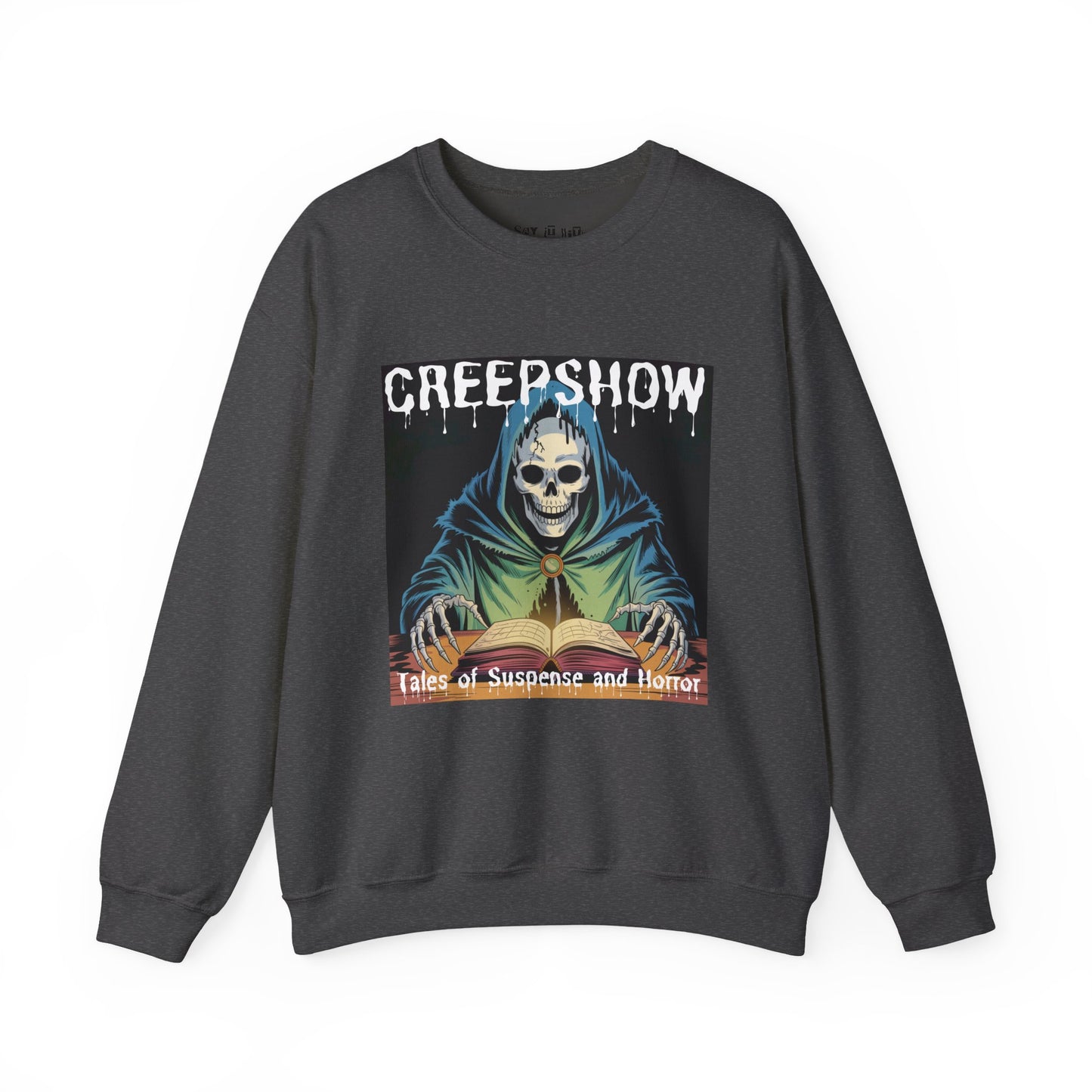 Creepshow Horror Sweatshirt – Tales of Suspense & Horror Graphic, Unisex Pullover