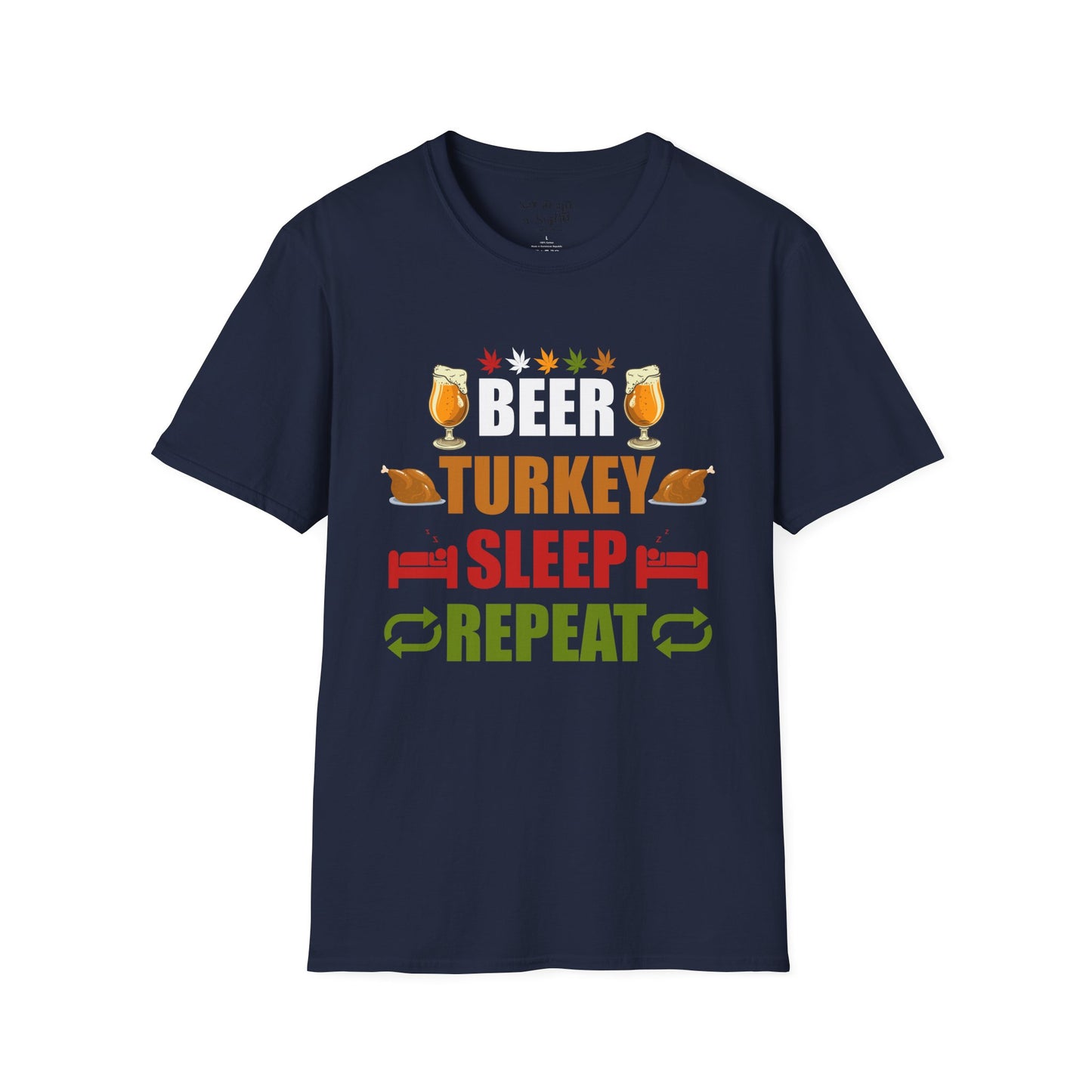 Beer, Turkey, Sleep Repeat Tee Shirt