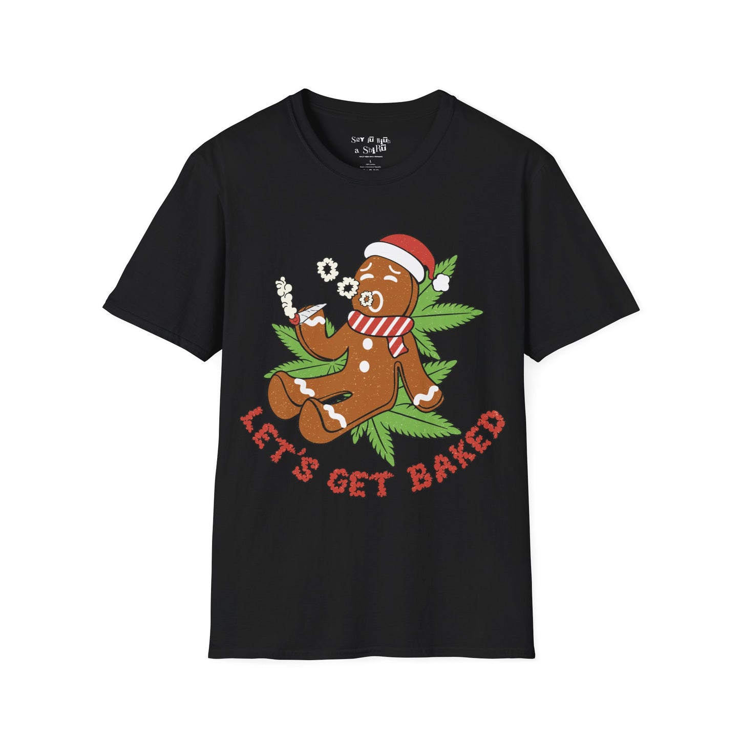 Let’s Get Baked Gingerbread Man Tee Shirt