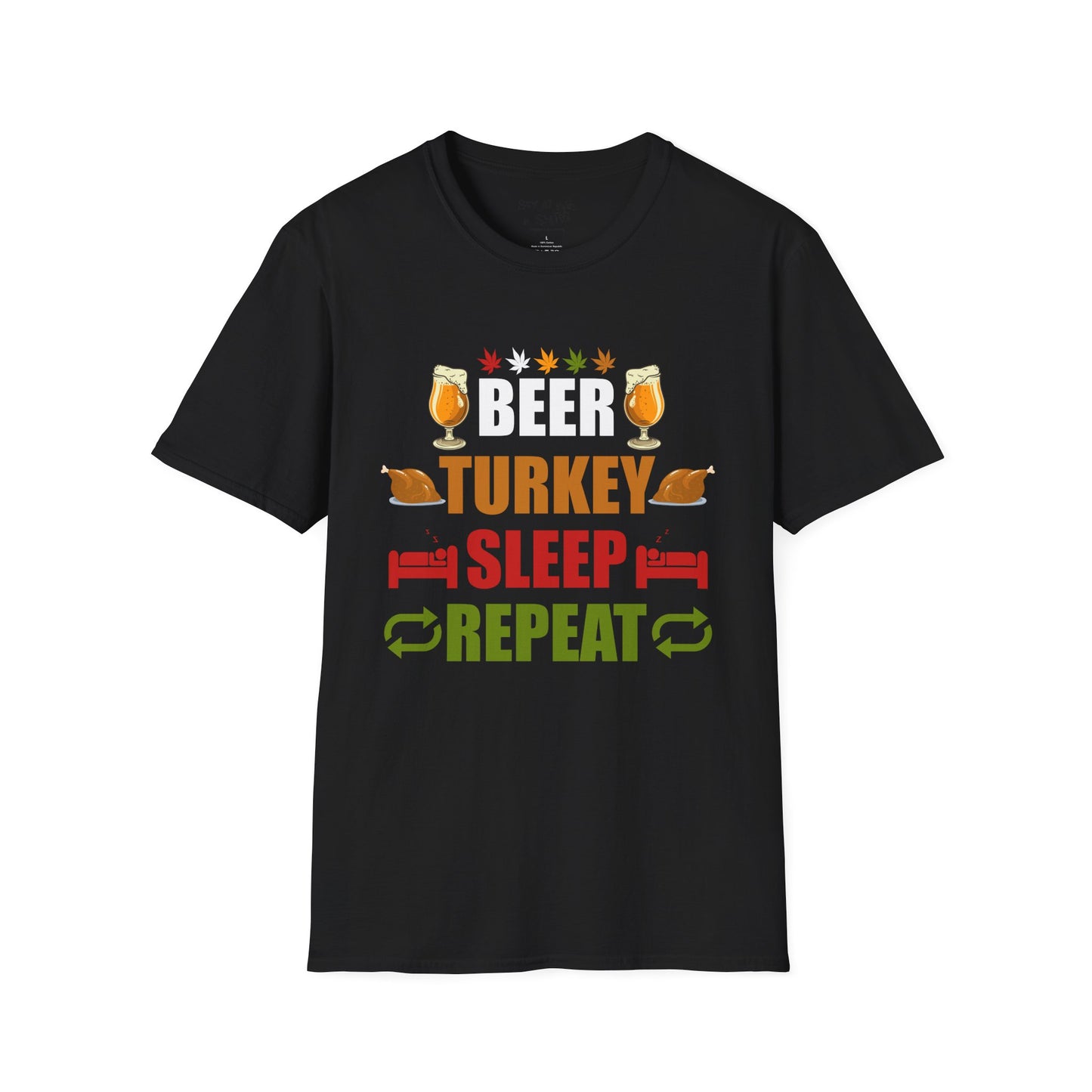 Beer, Turkey, Sleep Repeat Tee Shirt