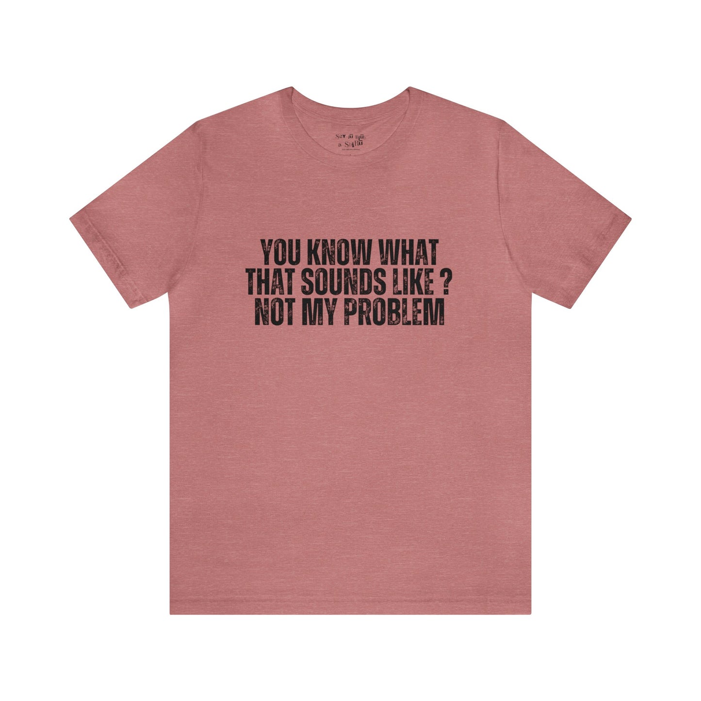 You Know What That Sounds like? Not My Problem Tee Shirt