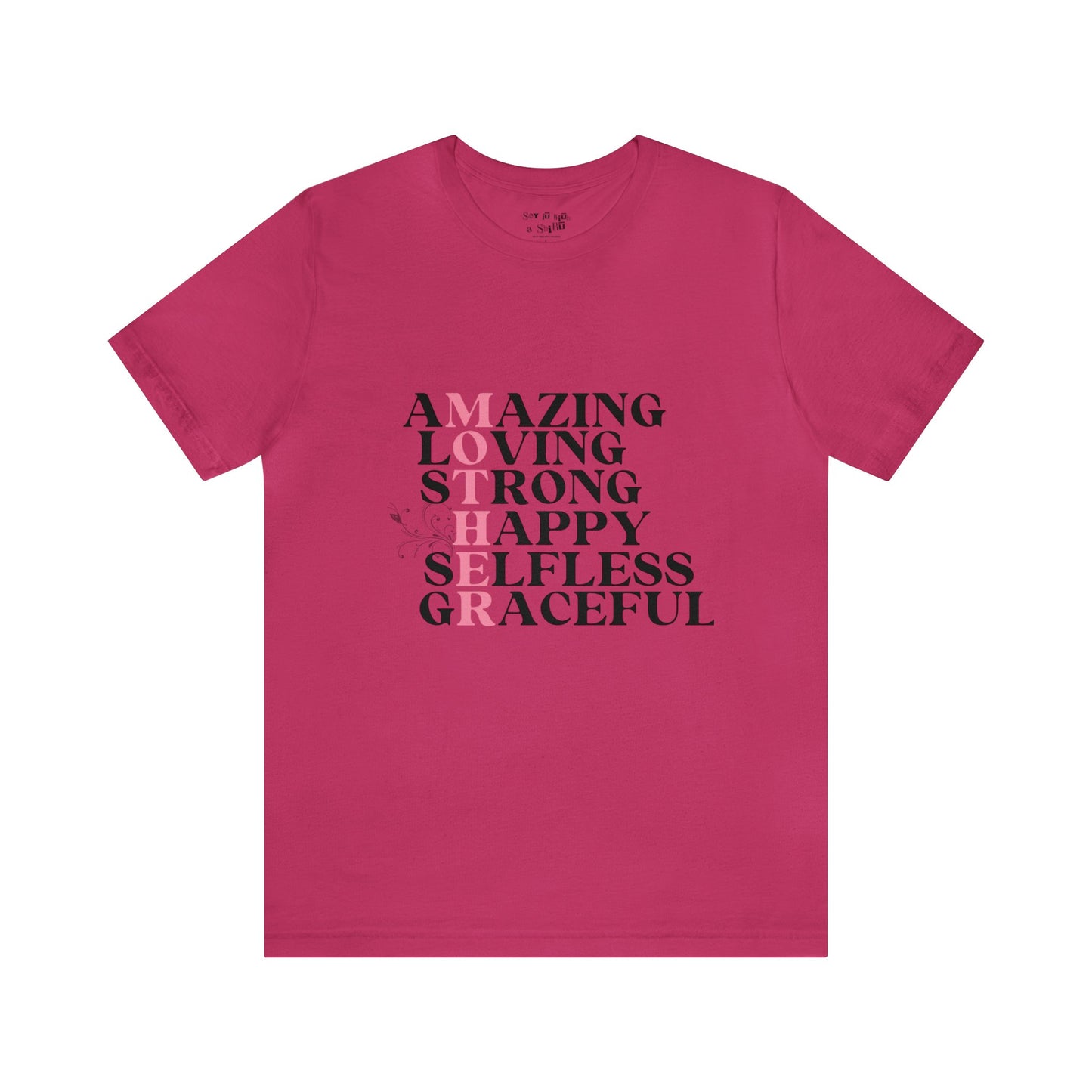 Amazing Mother Acrostic Tee Shirt