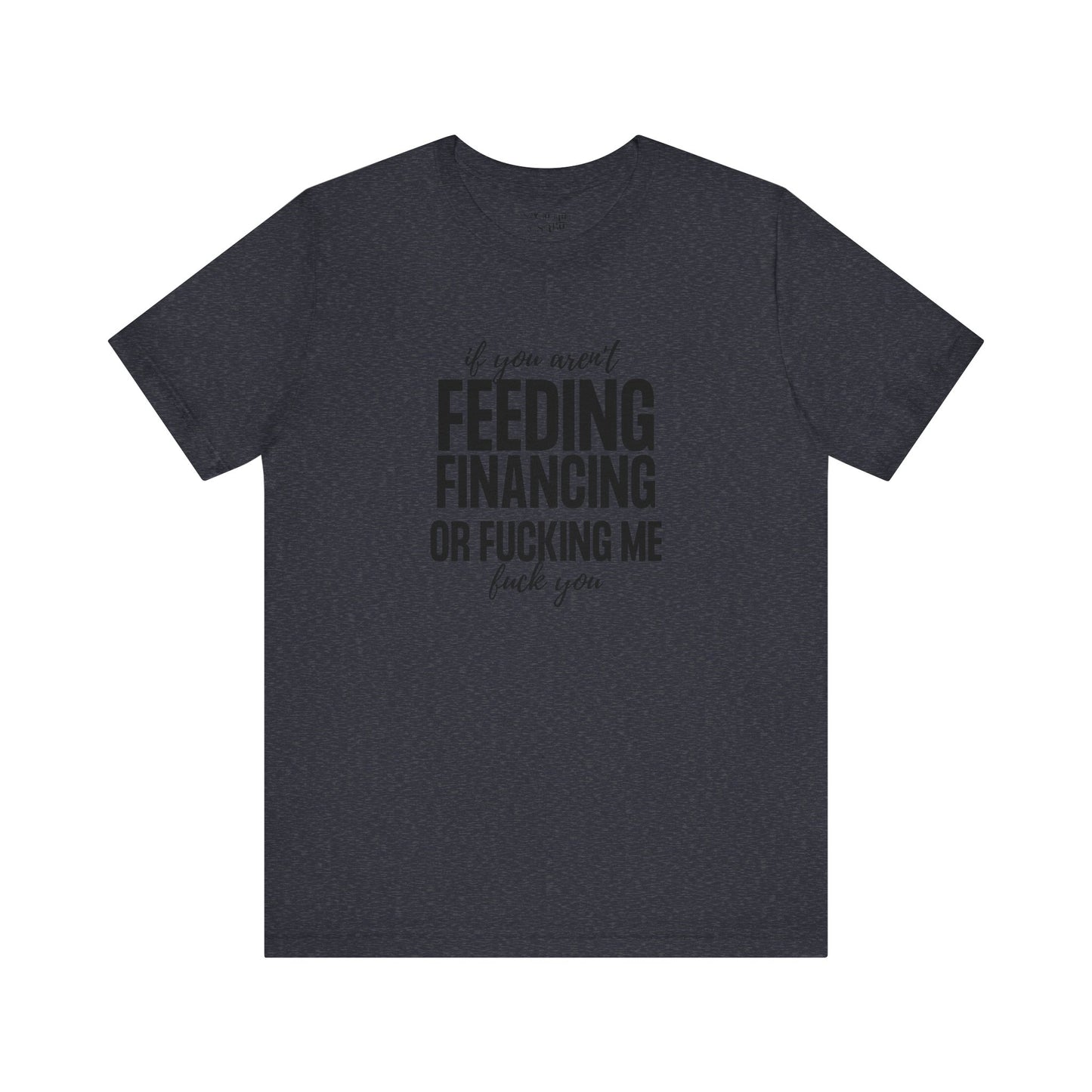 If You Aren't Feeding, Financing or Fu**ing Me , F**k You Tee Shirt