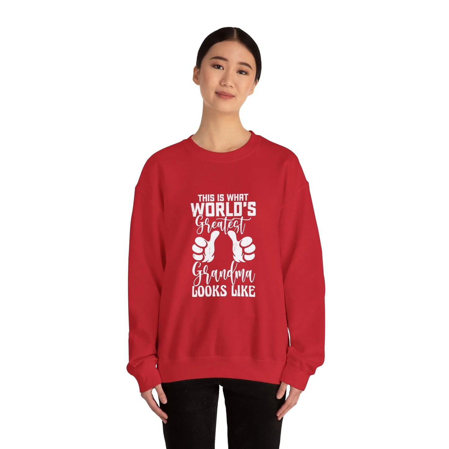 This is What the World's Greatest Grandma Looks Like Sweatshirt Printify
