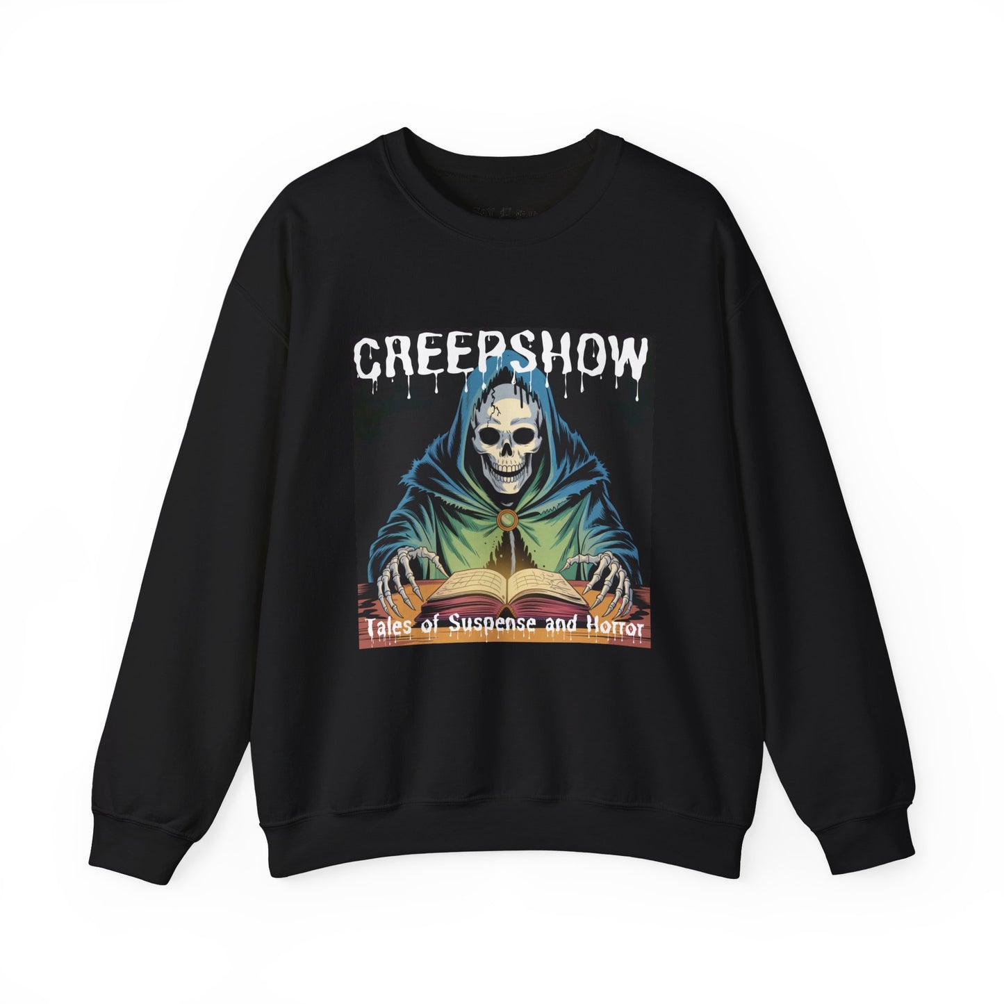 Creepshow Horror Sweatshirt – Tales of Suspense & Horror Graphic, Unisex Pullover