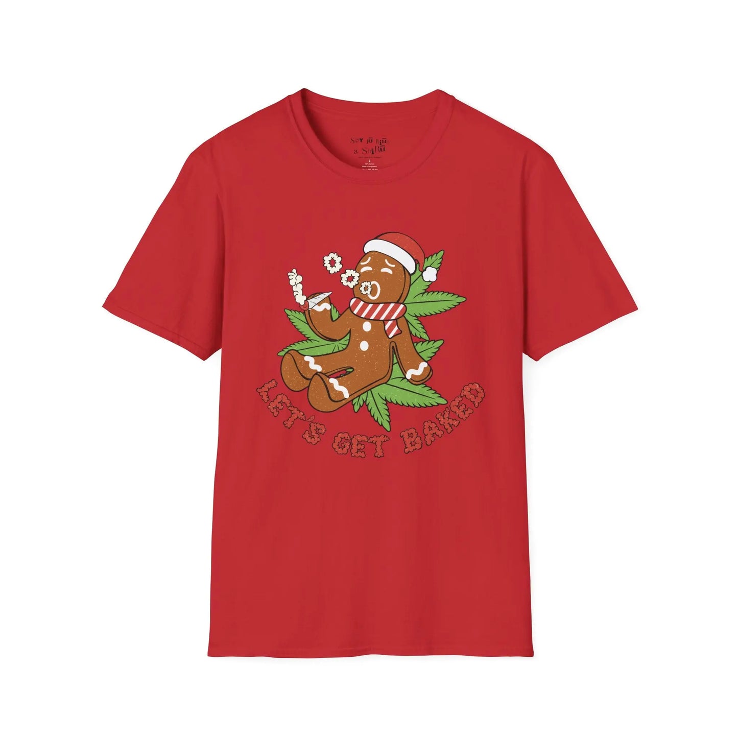 Let’s Get Baked Gingerbread Christmas Tee Shirt Printify