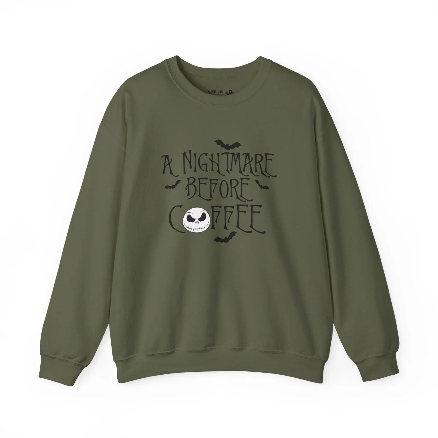 A Nightmare Before Coffee Sweatshirt Printify