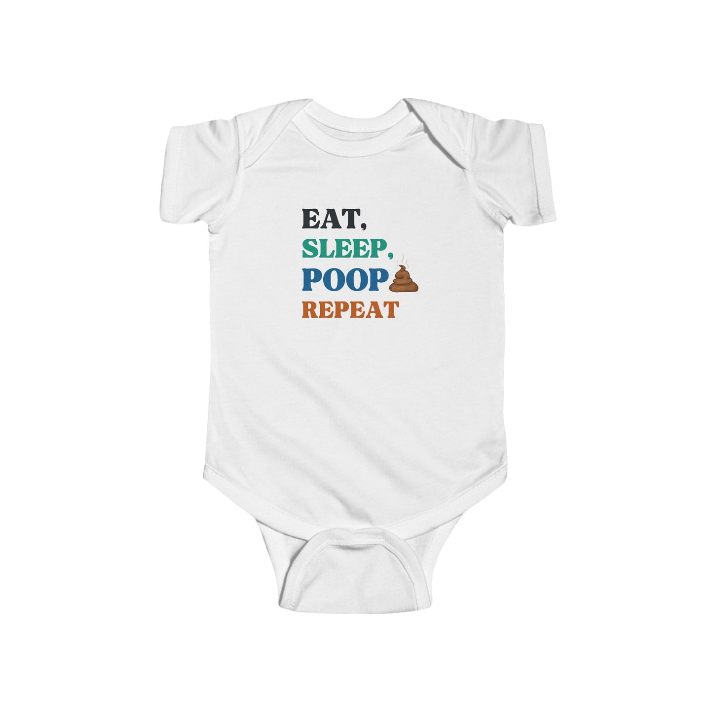 Eat, Sleep, Poop, Repeat Unisex Onesie