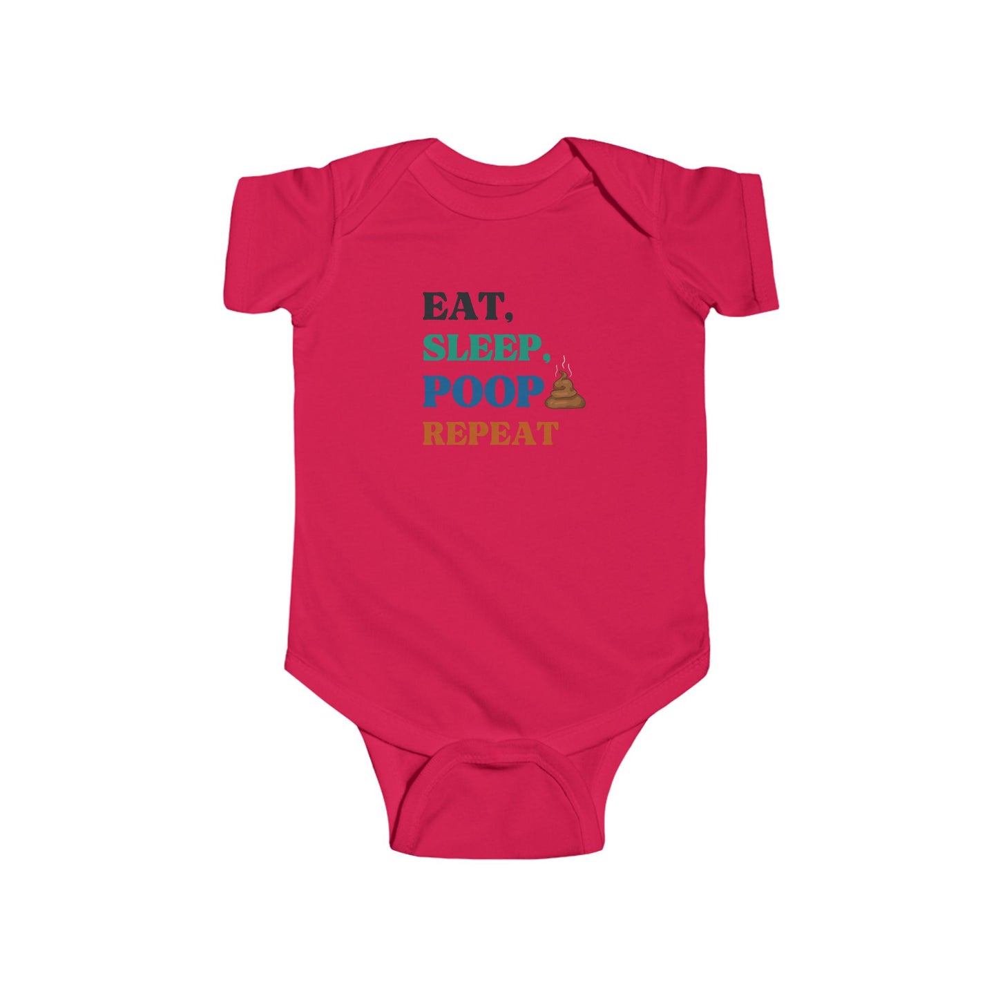 Eat, Sleep, Poop, Repeat Unisex Onesie