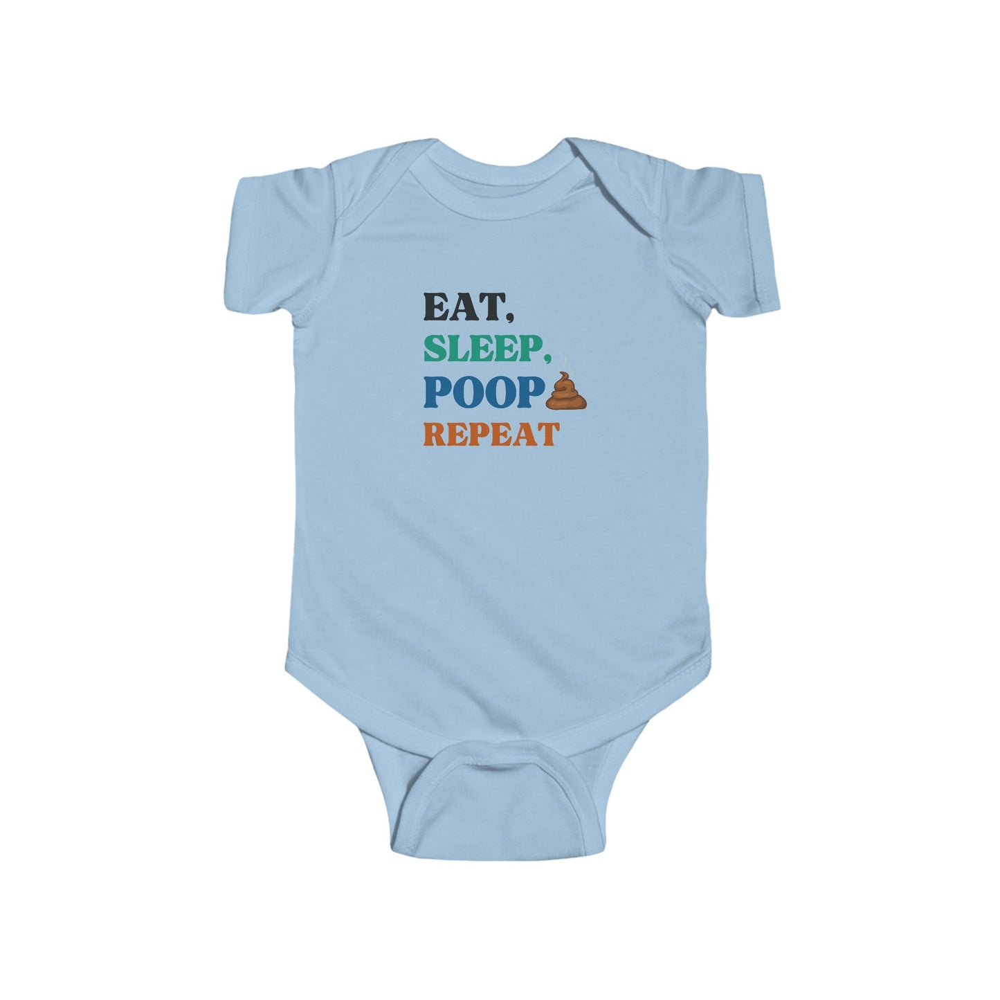 Eat, Sleep, Poop, Repeat Unisex Onesie