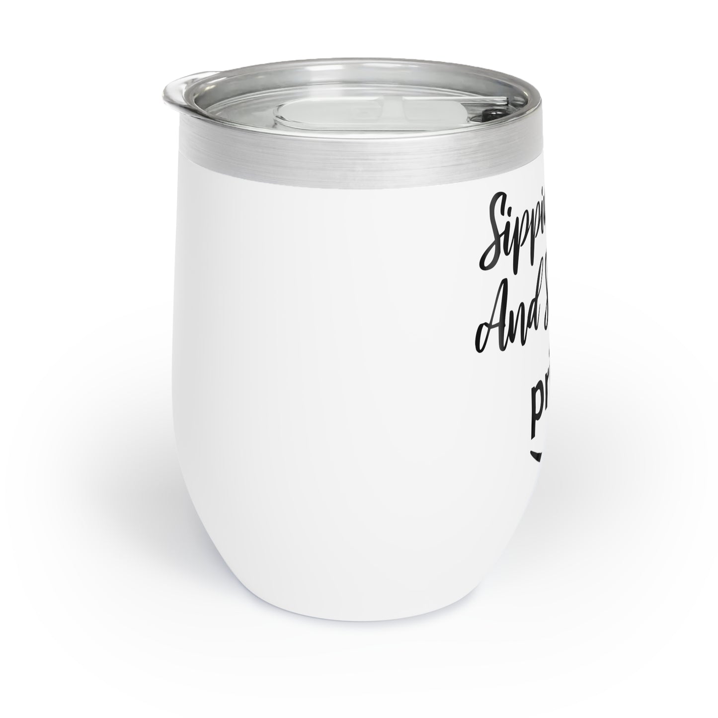 Sippin Wine & Watching Prime Stemless Wine Tumbler, Wine Lover Gift