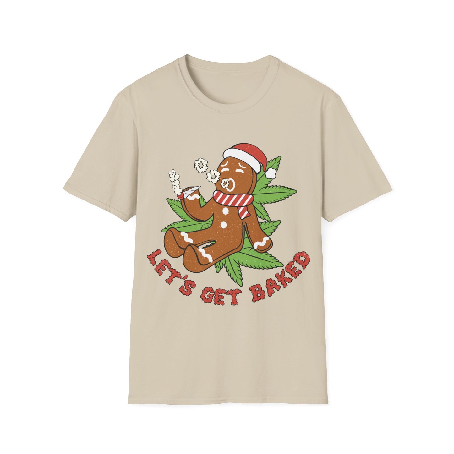 Let’s Get Baked Gingerbread Man Tee Shirt