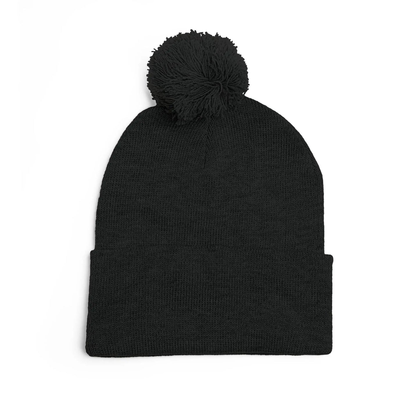 No New Friends Pom-Pom Beanie Hat Printify