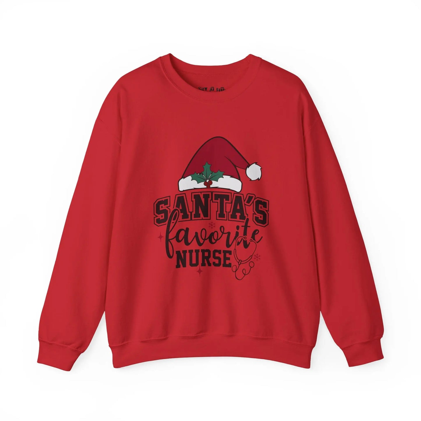 Santa's Favorite Nurse Sweatshirt Printify