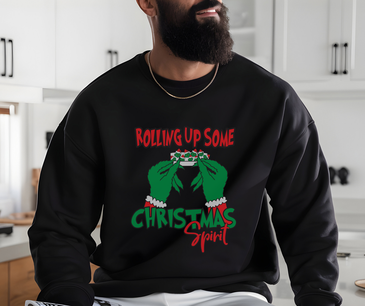Rolling Up Some Christmas Spirit Sweatshirt