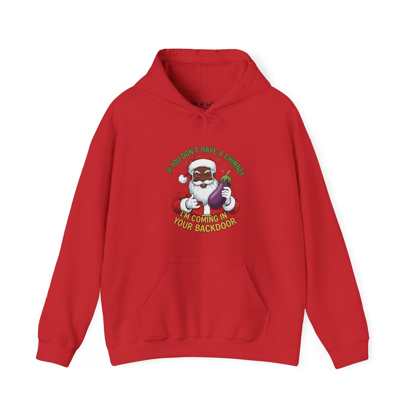 Funny Black Santa "No Chimney" Hoodie