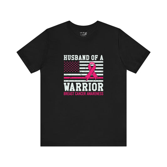 Husband Of A breast Cancer Warrior Tee Shirt, Breast Cancer Survivor