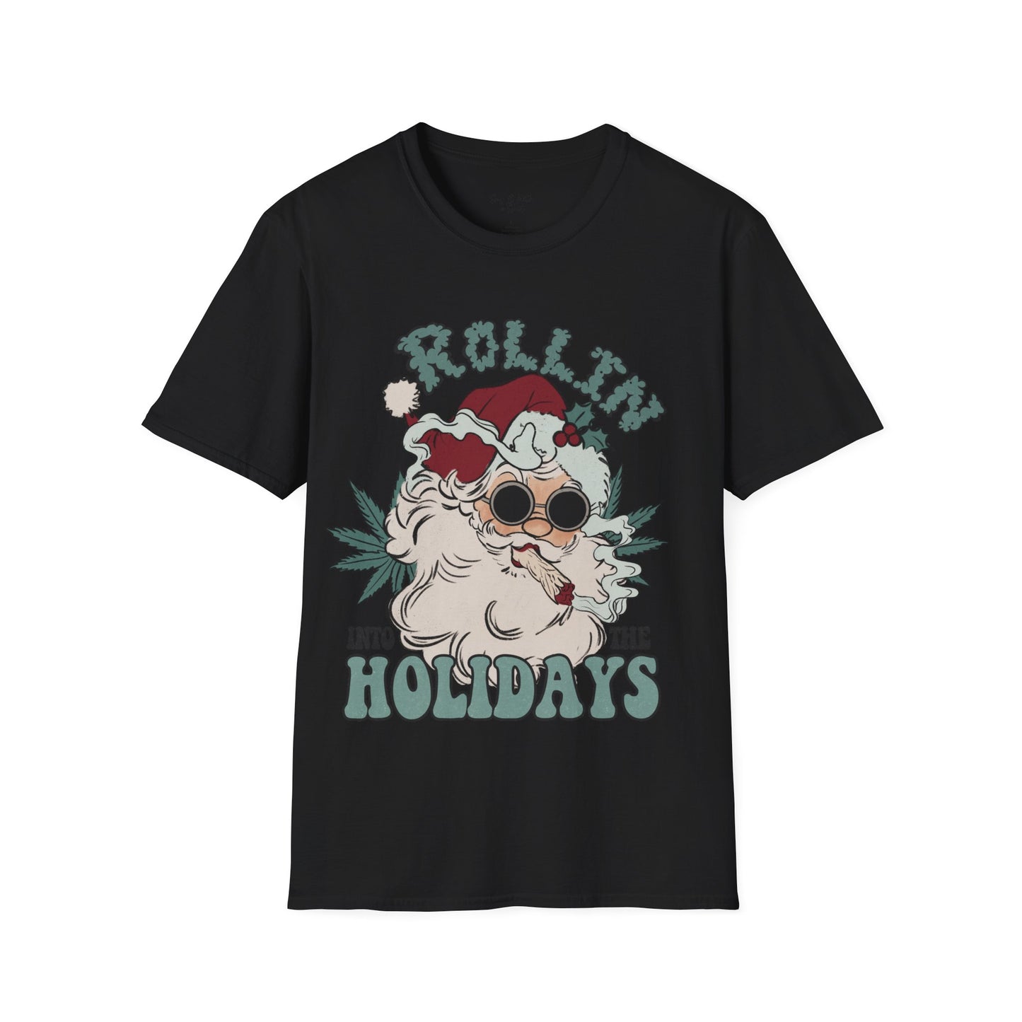 Rollin’ Into the Holidays Santa Tee Shirt