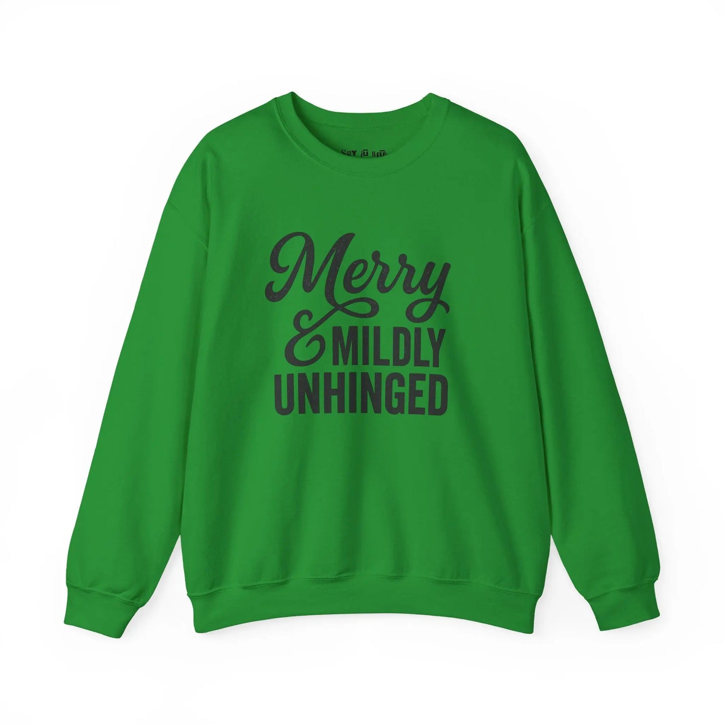 Merry & Mildly Unhinged Christmas Sweater Printify