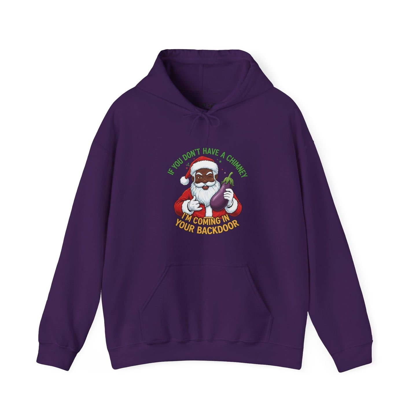 Funny Black Santa "No Chimney" Hoodie