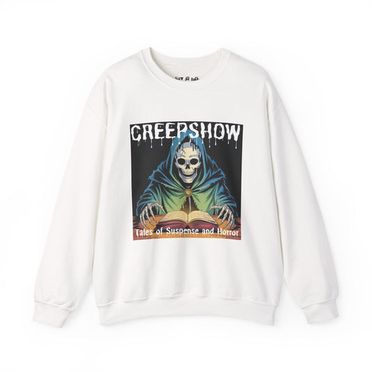 Creepshow Horror Sweatshirt – Tales of Suspense & Horror Graphic, Unisex Pullover