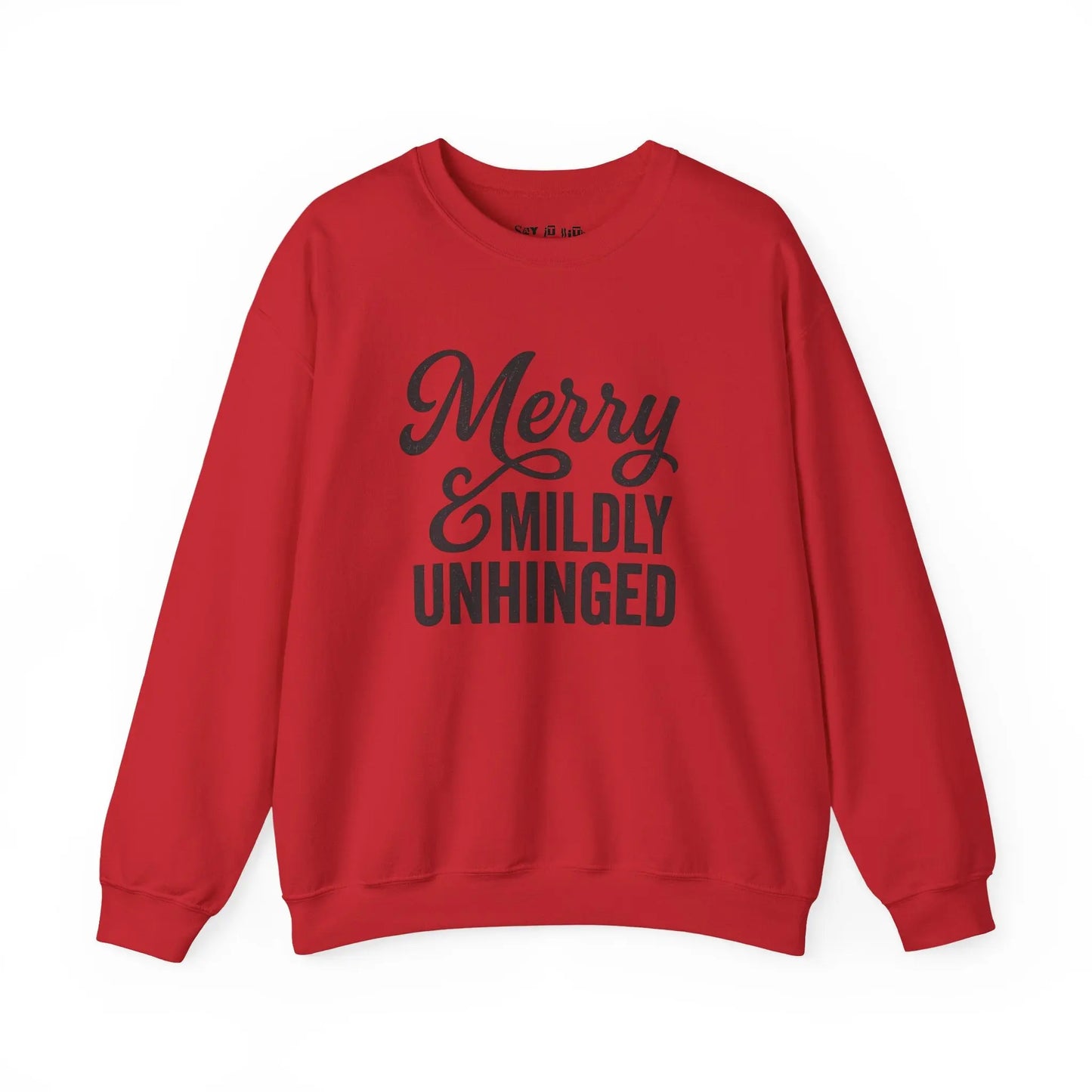 Merry & Mildly Unhinged Christmas Sweater Printify