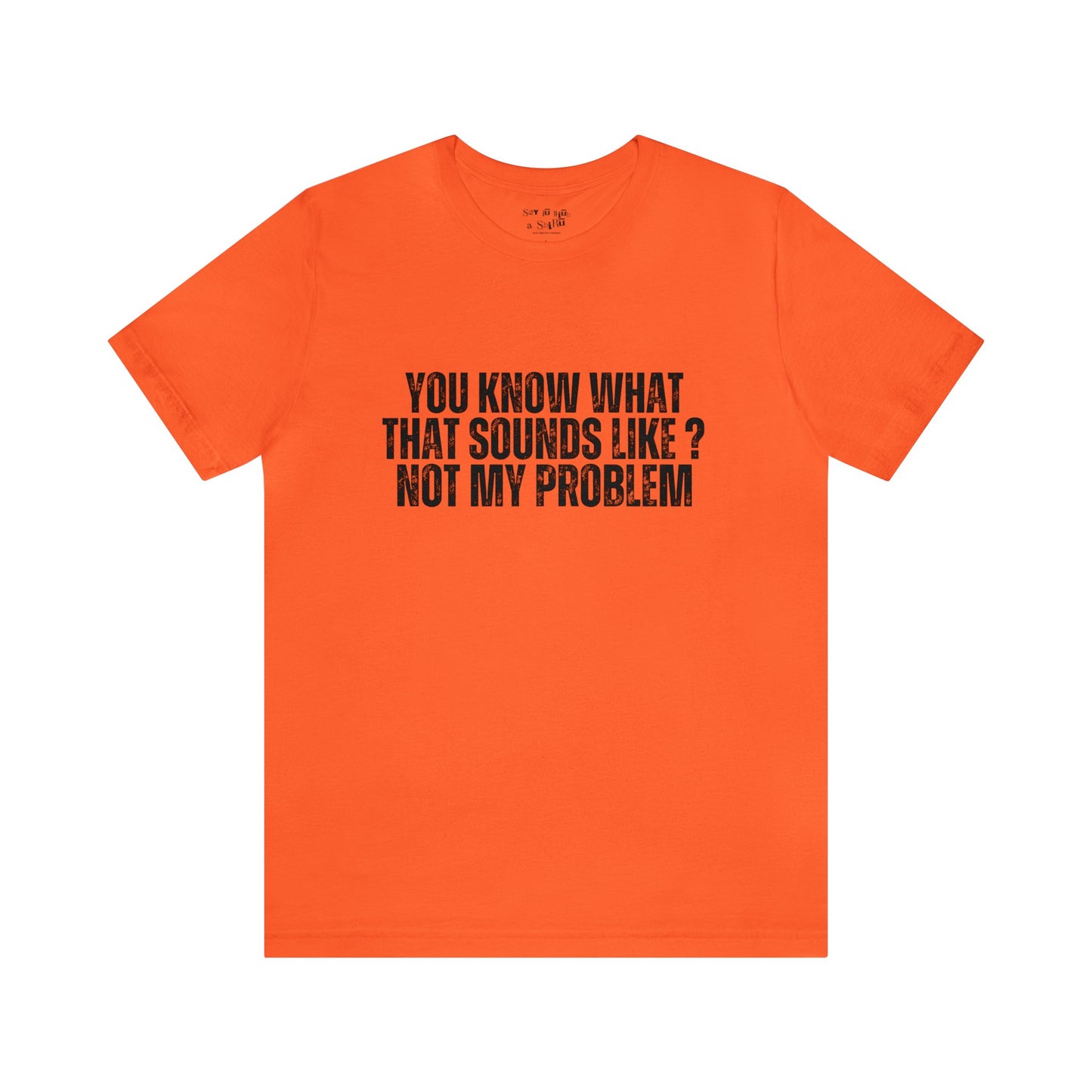 You Know What That Sounds like? Not My Problem Tee Shirt