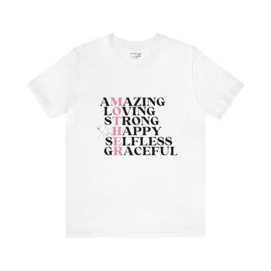 Amazing Mother Acrostic Tee Shirt