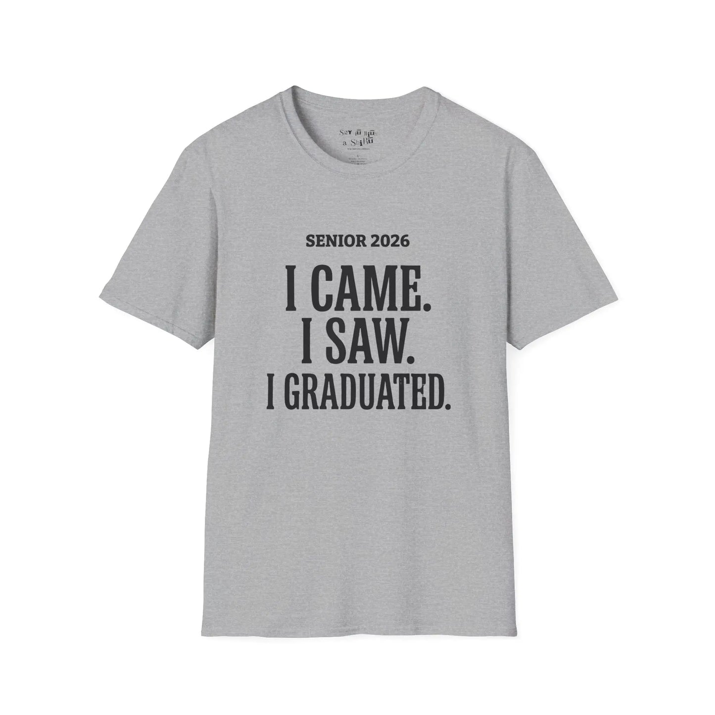 Senior 2026 Graduation Tee Shirt Printify