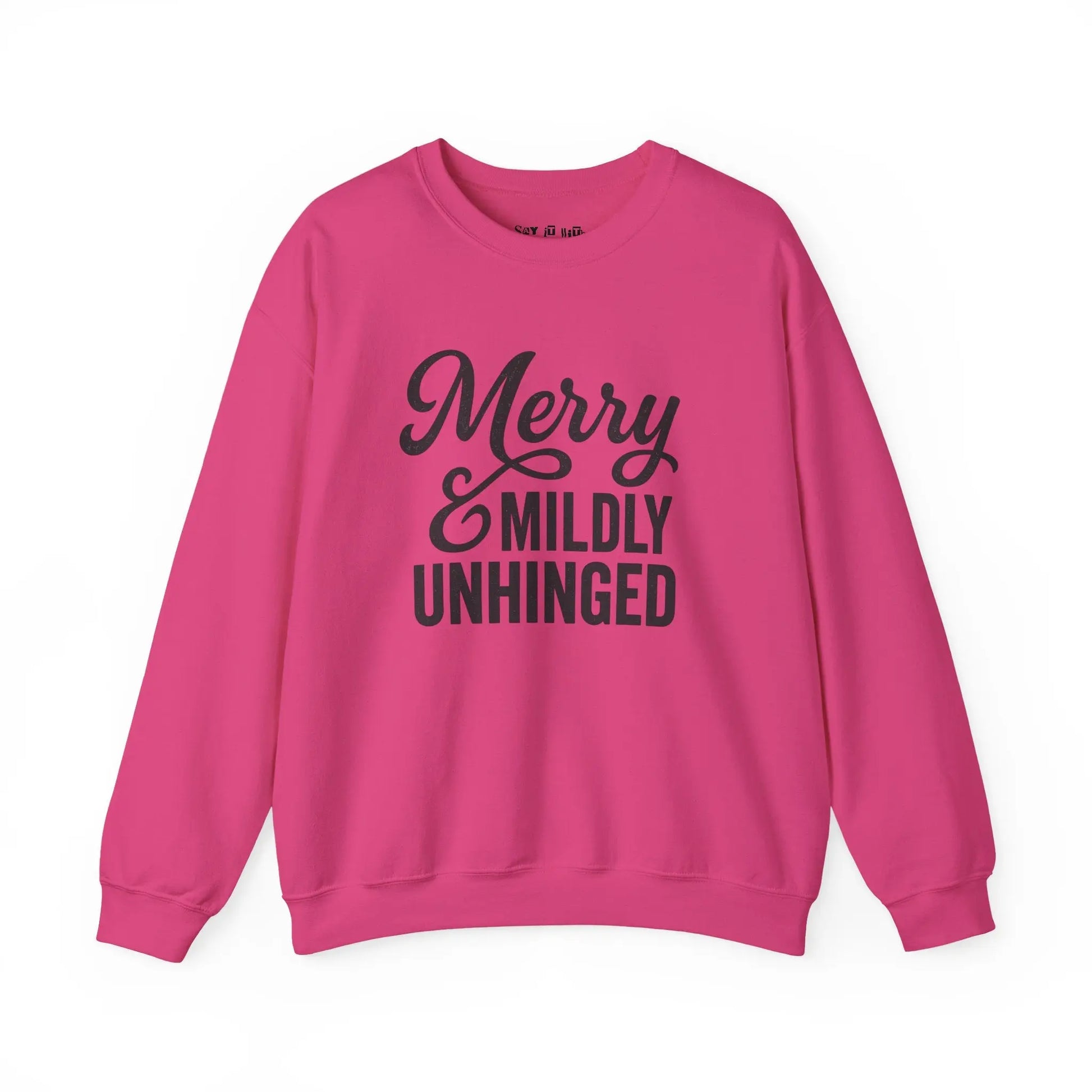 Merry & Mildly Unhinged Christmas Sweater Printify