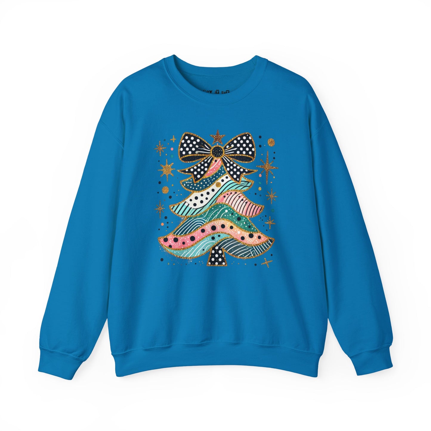 Colorful Coquette Christmas Tree Sweatshirt