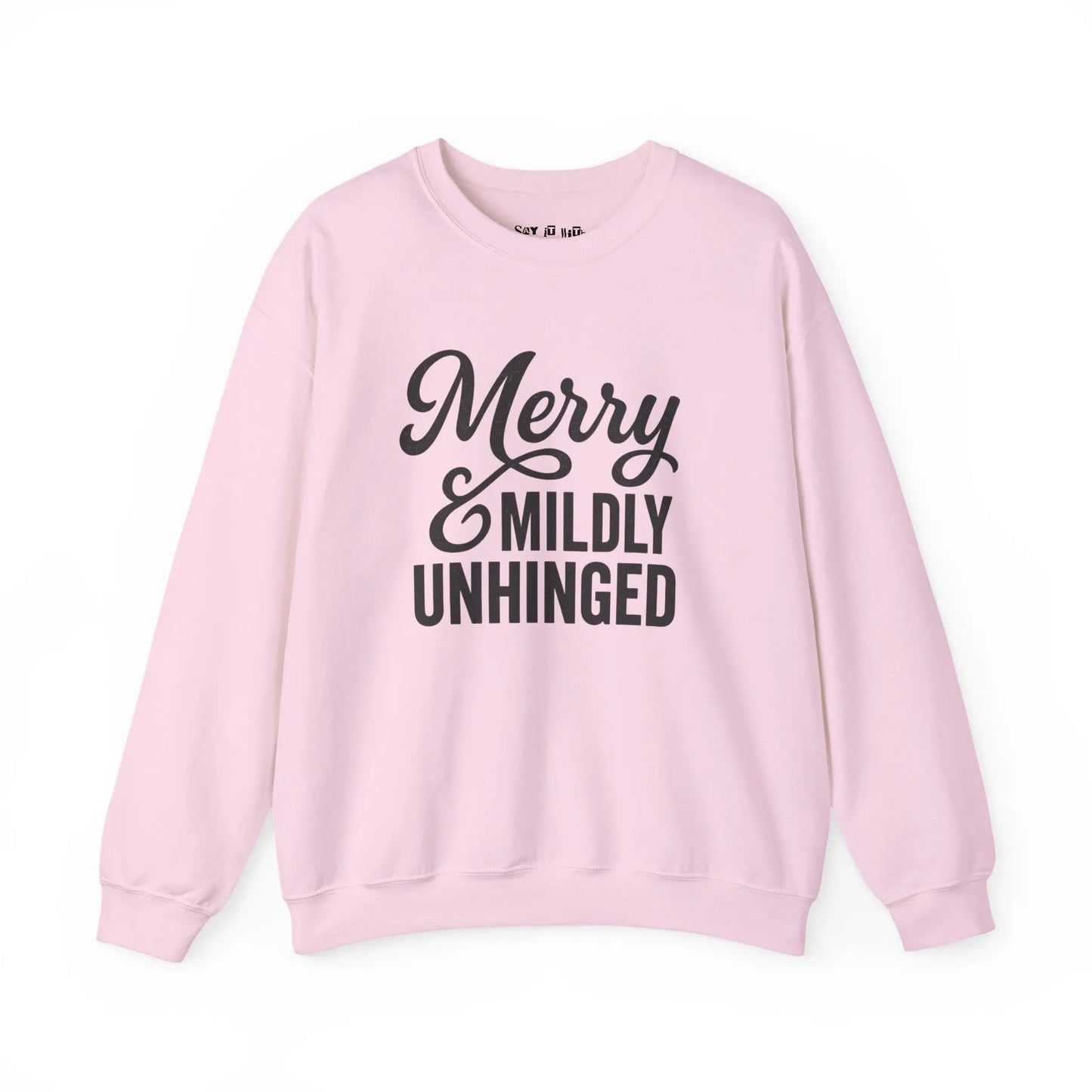 Merry & Mildly Unhinged Christmas Sweater Printify