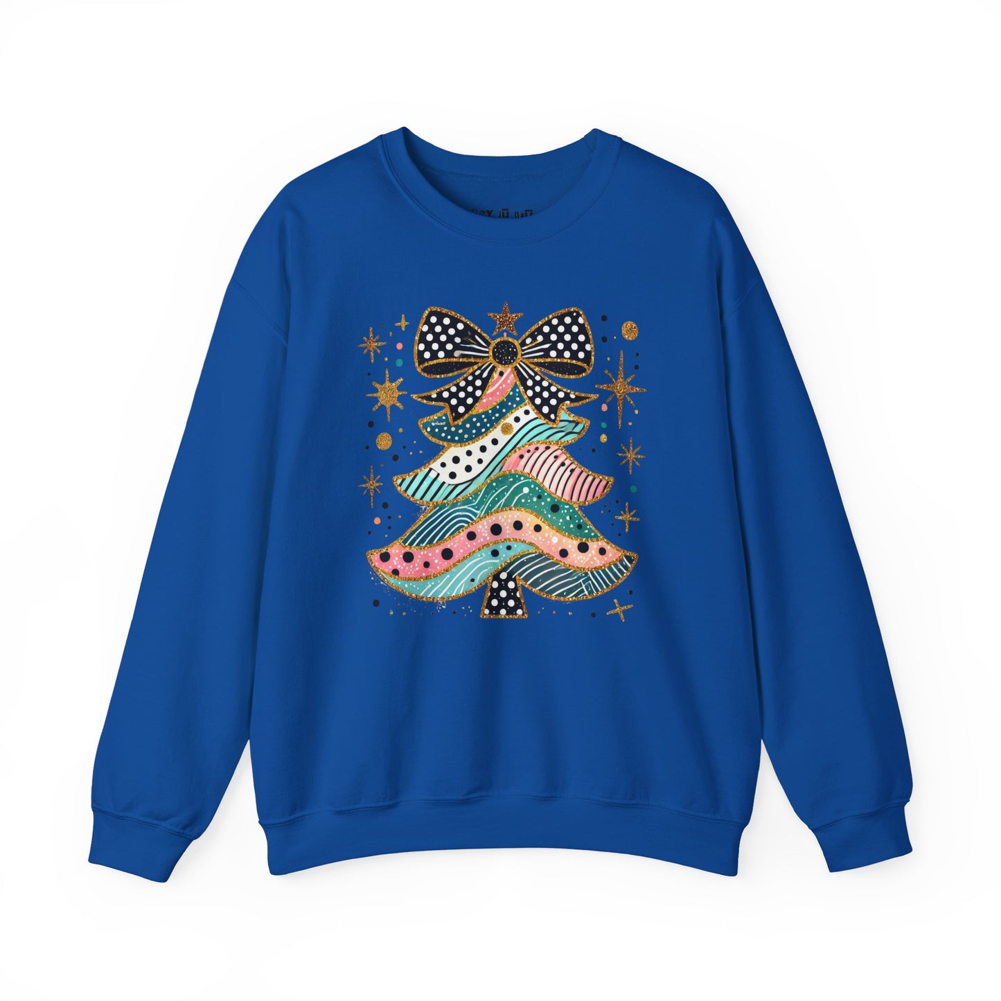 Colorful Coquette Christmas Tree Sweatshirt