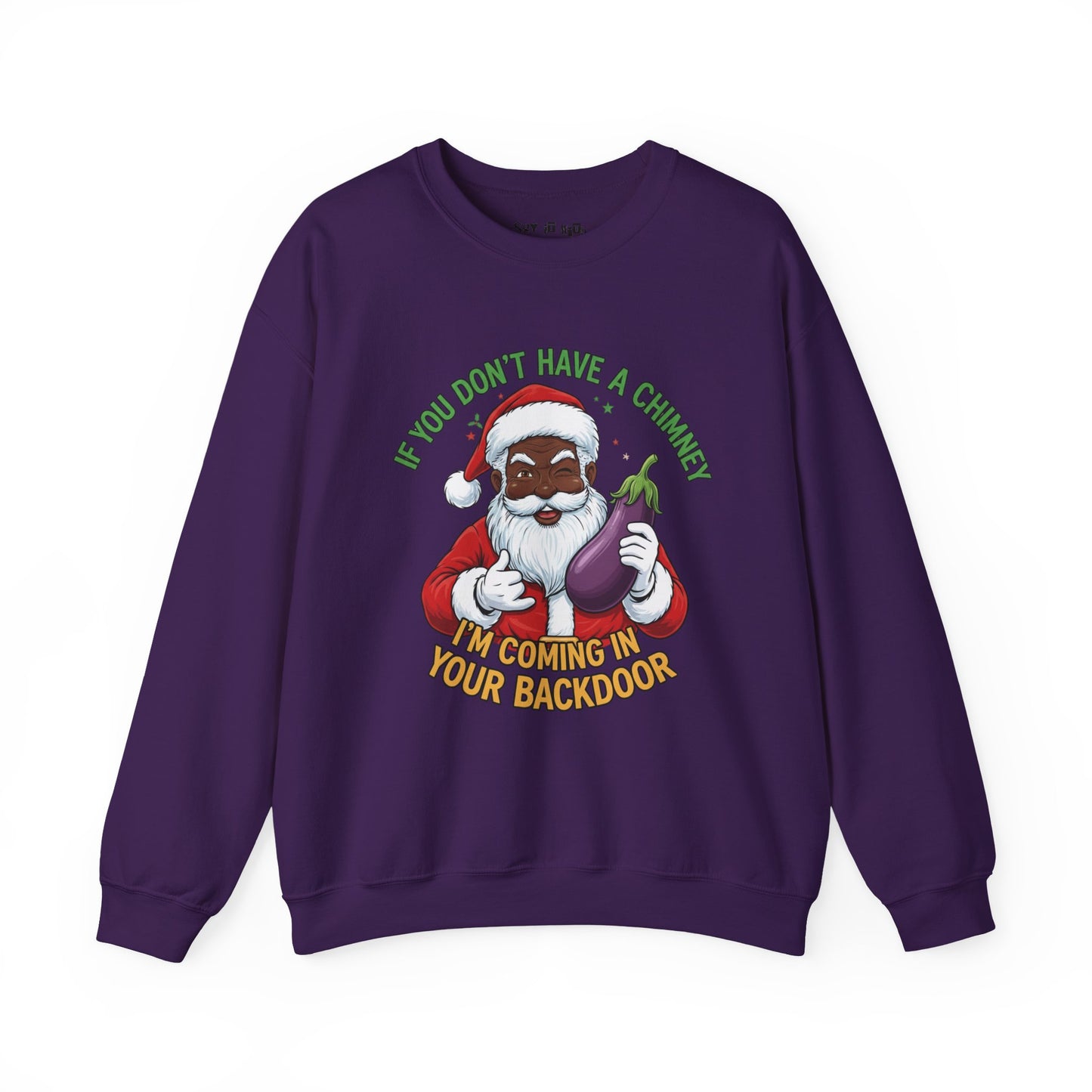 Funny Black Santa “No Chimney” Sweatshirt