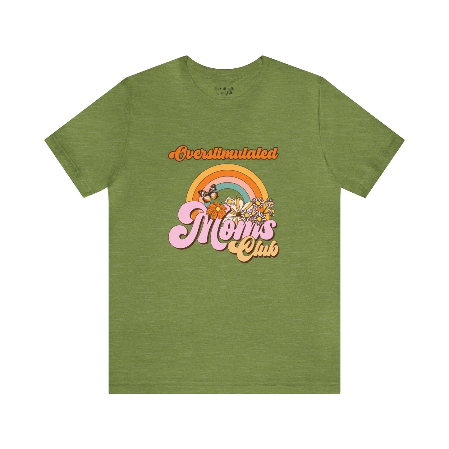 Overstimulated Mom's Club Retro Tee Shirt