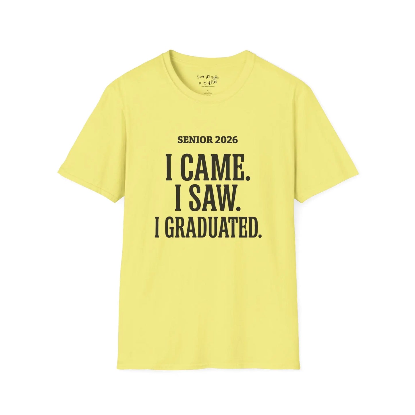 Senior 2026 Graduation Tee Shirt Printify