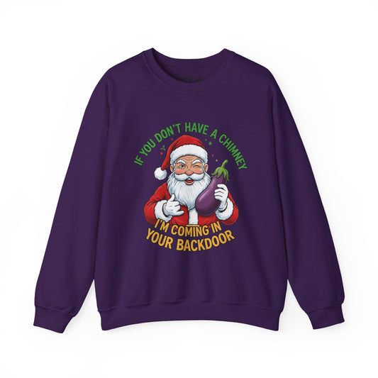 Funny Santa “No Chimney” Sweatshirt