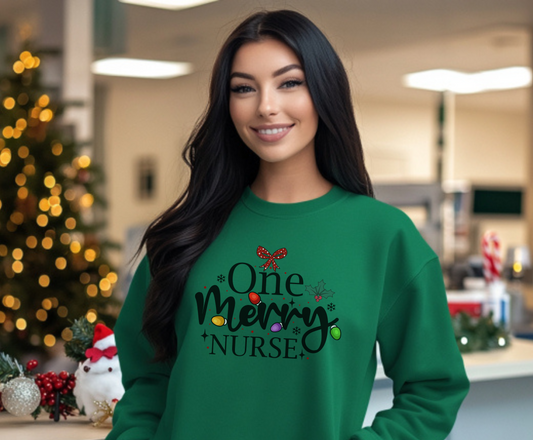 One Merry Nurse Sweatshirt